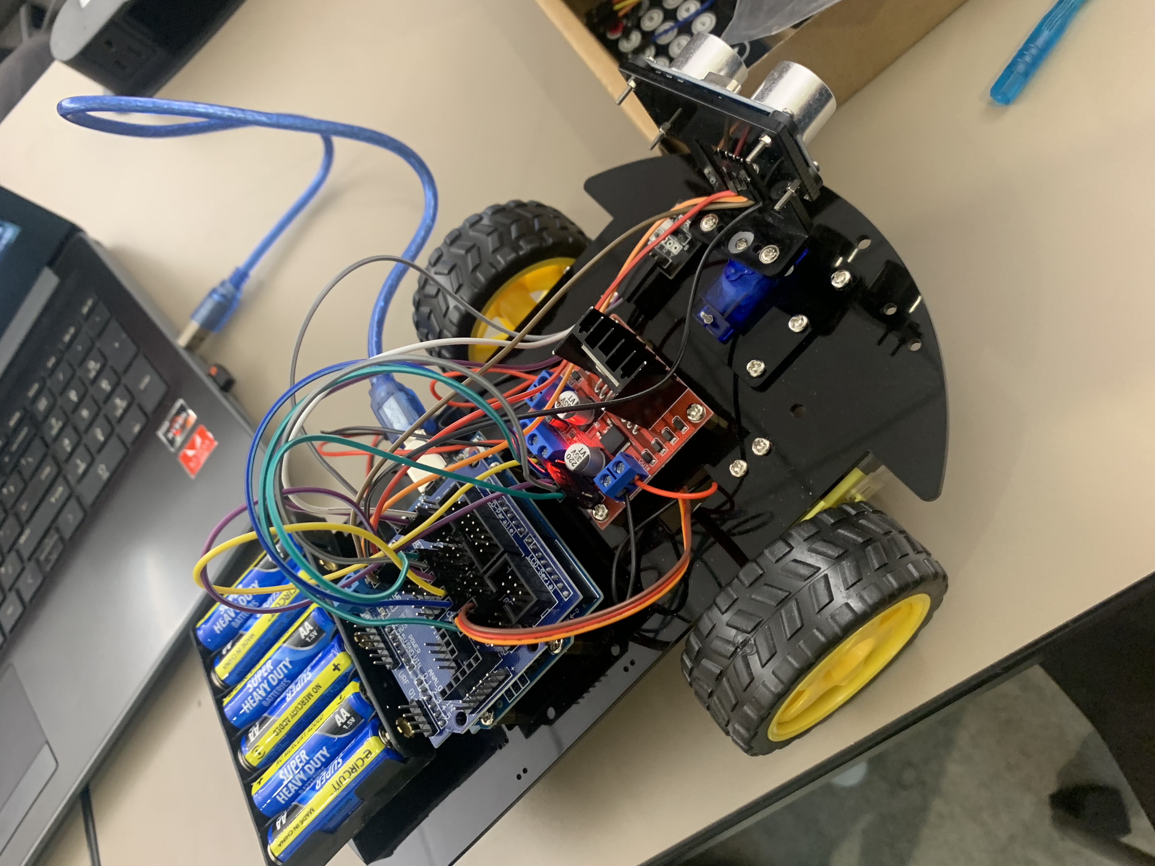 Side View of Arduino Car